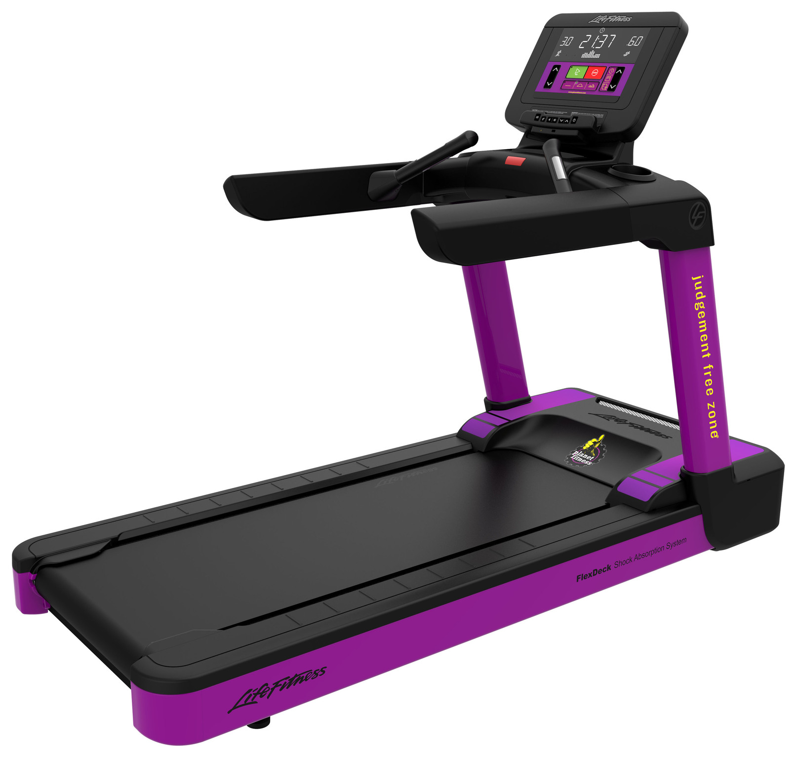 Life Fitness Integrity Series Treadmill INTSC Console Display Purple